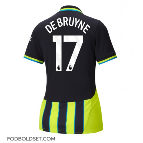 Manchester City Kevin De Bruyne #17 Udebanetrøje Dame 2024-25 Kortærmet